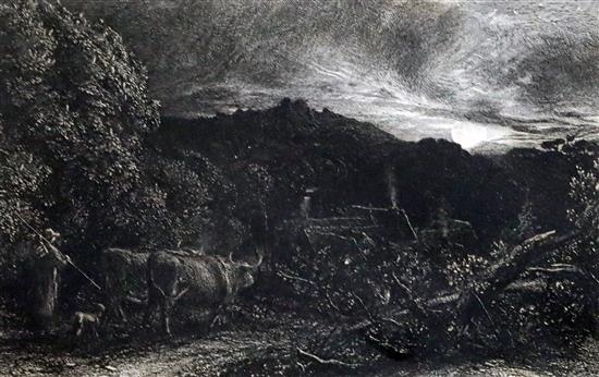 Samuel Palmer (1805-1881) The Weary Ploughman 5 x 7.75in.